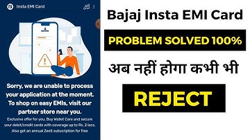 sorry we are currently unable to process your application at the moment | Bajaj Card Not Eligible