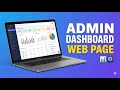 Professional Admin Panel 🔥| HTML + Bootstrap 5 | HTML Bangla Tutorial