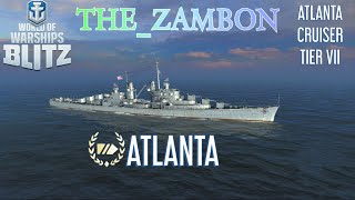 World of Warships Blitz - Atlanta high skill and high caliber battle