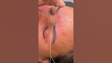 Eyebrow Threading Transformation ✨