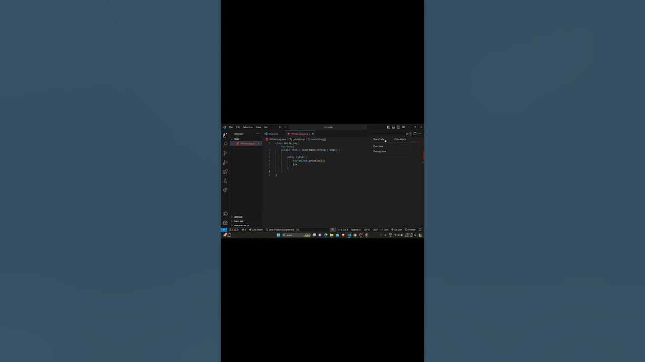 How to use While loop in java |While loop error#algorithm |#java # ... image.