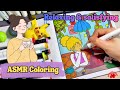 Color With Me ☕ Cozy Cafe Scene | Relaxing ASMR Coloring