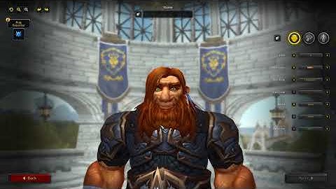 World of Warcraft Shadowlands Character Creation Dwarf Males