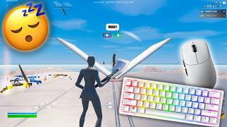 Razer huntsman mini ASMR Chill 😴 1v1 Build fight | Fortnite gameplay 😴