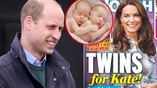 Prince William Confirms Baby NO. 4, Kate Hold Secret Pregnant Twins, Queen Gets Emotional
