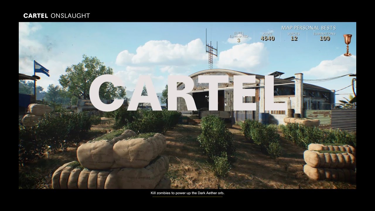 Call of Duty Black Ops Cold War Zombies Onslaught Cartel Gold Chalice