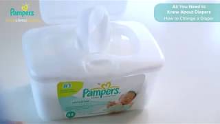 طريقة تغيير الحفاض للاطفال How to Change a Diaper Pampers