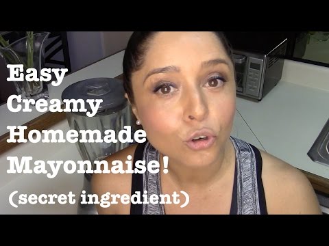 Easy Creamy Homemade Mayonnaise - Aioli recipe. Secret ingredient / twist.