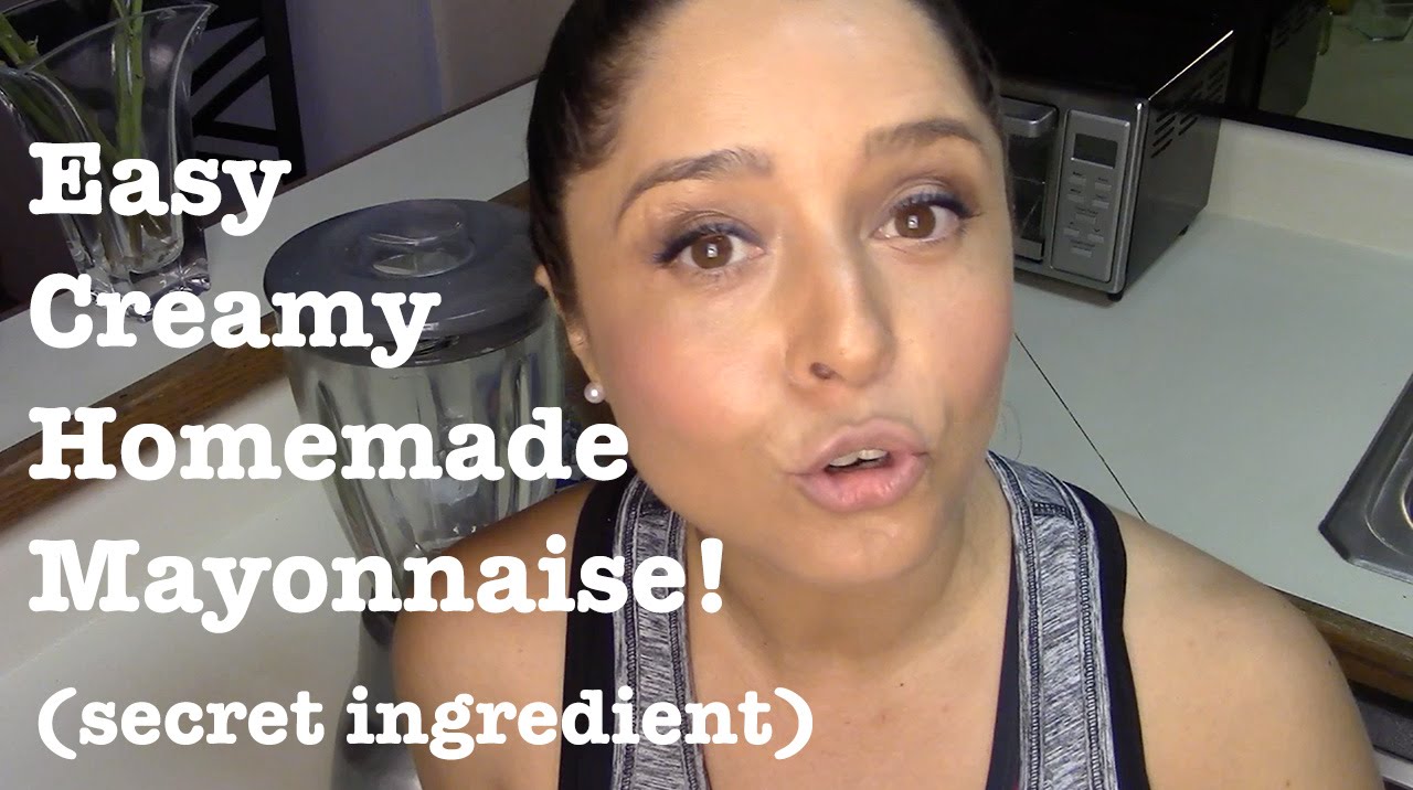 Easy Creamy Homemade Mayonnaise Aioli recipe. Secret ingredient