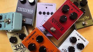 Unboxing and First impressions of 8 pedals from TC Electronics