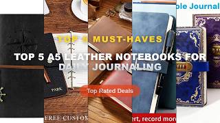 Top 5 Best Top 5 A5 Leather Notebooks For Daily Journaling (Must Have!) - Vintage A5 Lock Diary with