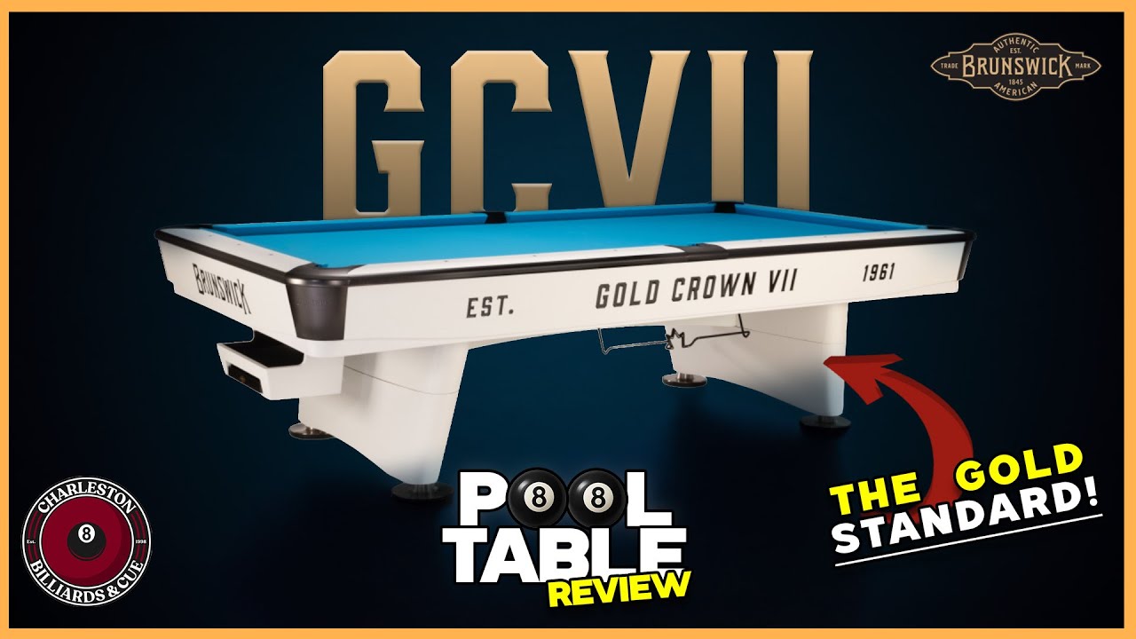 クリストフル アリアゴールド スープレードル K24 6P Review Spotlight: The Brunswick Gold Crown 7 Pool Table - Ledford