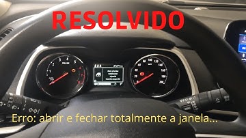 Onix, Tracker e Montana: abrir e fechar a janela totalmente. RESOLVIDO