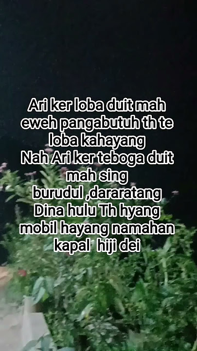 loba kahayang te boga duit
