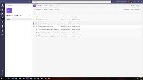 08 Adding Files to the Files Tab of a Channel in a Microsoft Staff Team (2020)