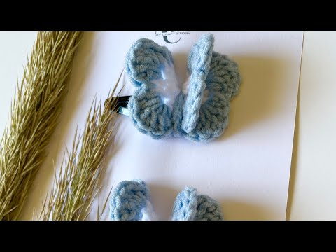 Crochet Butterfly | Crochet Hair Clip