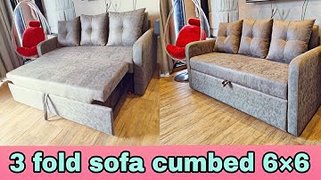 3fold  sofa cumbed without storage 6x6