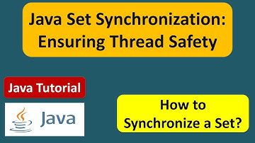 How to Synchronize a Set? | Java Collection Framework