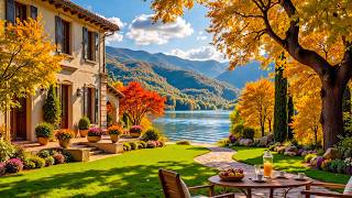 Positive Morning Piano In August Ambience 🍂 Start Happy Month with Soft Music In Calm Lakeside Cabin screenshot 4