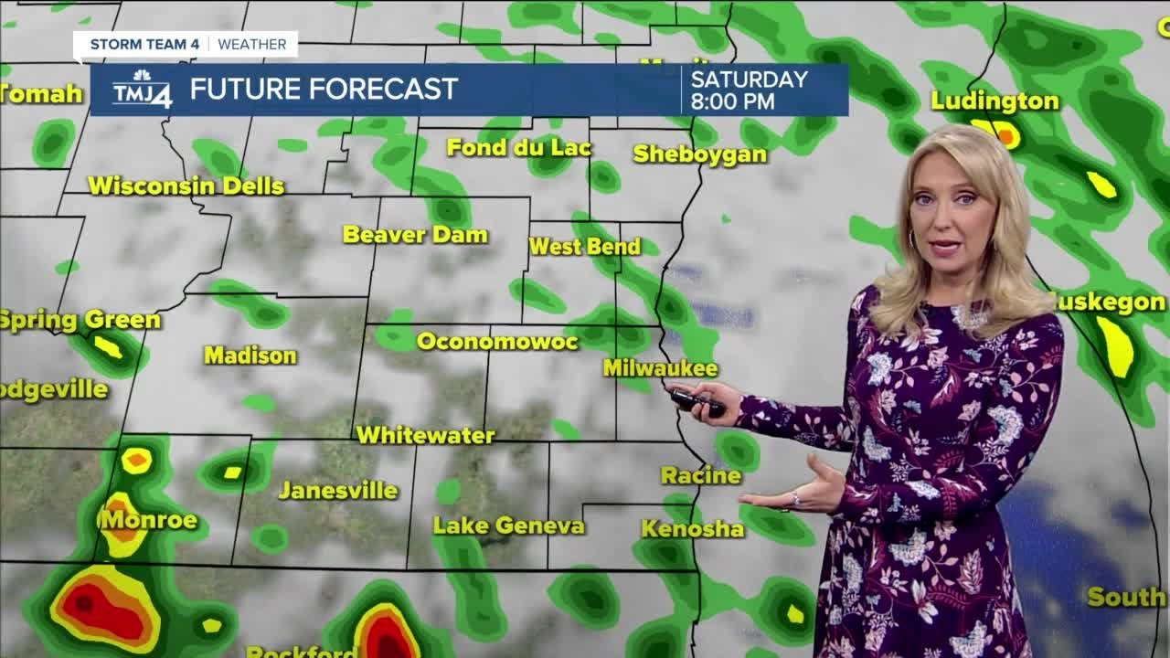 Scattered rain, storms Saturday - YouTube
