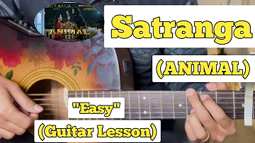SATRANGA - ANIMAL | Guitar Lesson | Easy Chords | Capo 5 | (Arijit Singh)