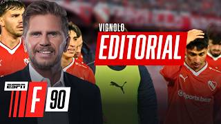INDEPENDIENTE ES UN INFIERNO GOLEADO ELIMINADO Y SIN ENTRENADOR EL EDITORIAL DE VIGNOLO EN F90