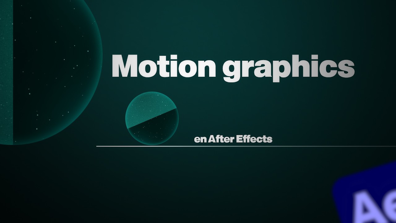 MOTION GRAPHICS en AFTER EFFECTS 2026 ⚡ | Tutorial Completo para ...