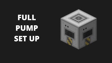 FULL PUMP SET UP BUILDCRAFT 1.12.2