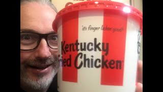 KFC $10 Popcorn Chicken Bucket Challenge