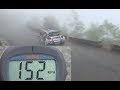 Incroyable  rallye antibes 2019 152 kmh avec le brouillard