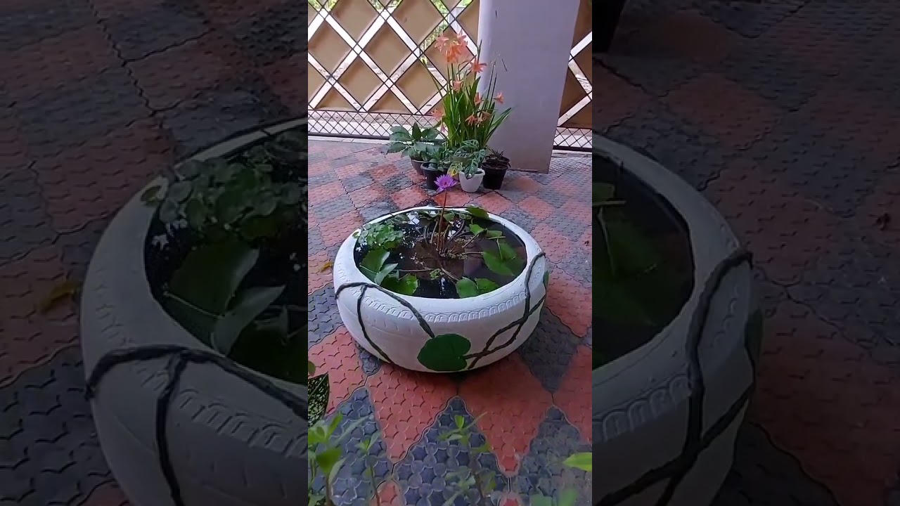 Recycling Old Tyre | Tyre Planter |  Aadhi's Crafts | 