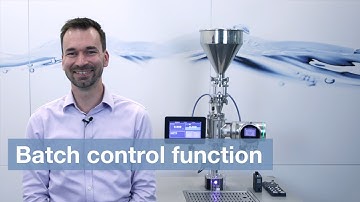 Batch control function: How to operate FLOWave
