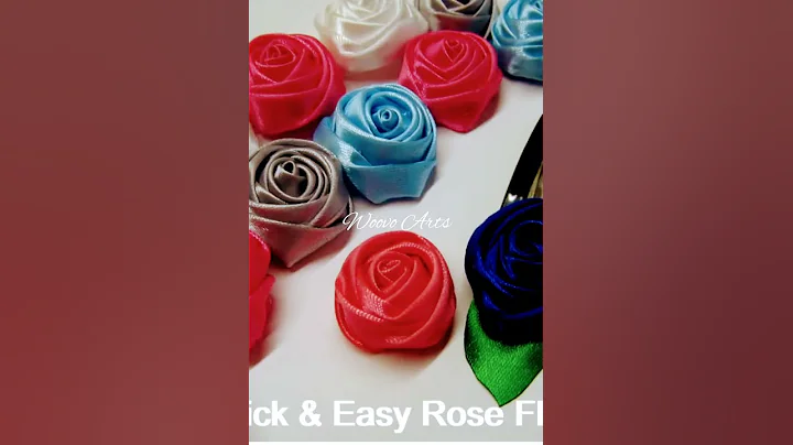 diy Hair clips #diy #bow #rose #satin #craft #shorts #hairaccessories