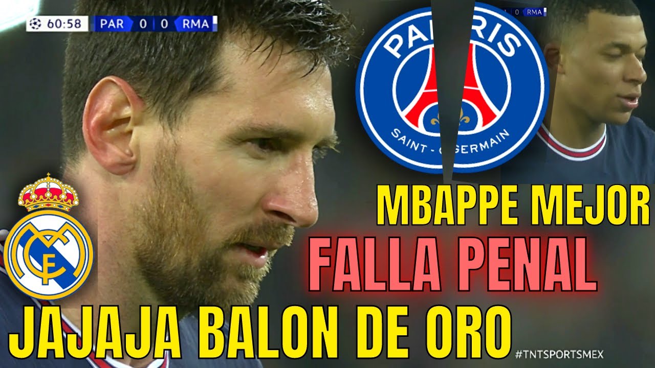 MESSI FALLA PENAL IMPORTANTE Y GOL DE MBAPPE CONTRA EL REAL MADRID 1-0 ...