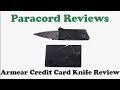 Armear Credit Card Knife Review