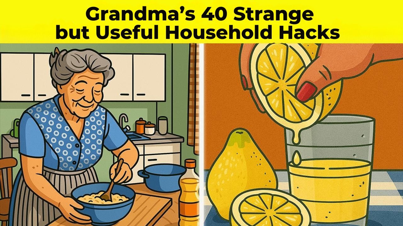 Grandma's 40 Strange but Useful Household Hacks!