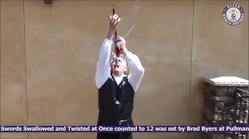 Most Number of Swords Swallowed and Twisted at Once   EWR201522196