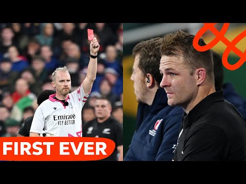 The first man to be sent off in a Rugby World Cup final | New Zealand v South Africa