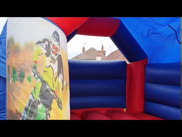 Motorcross Bouncy Castle - NCInflatables - Worcestershire