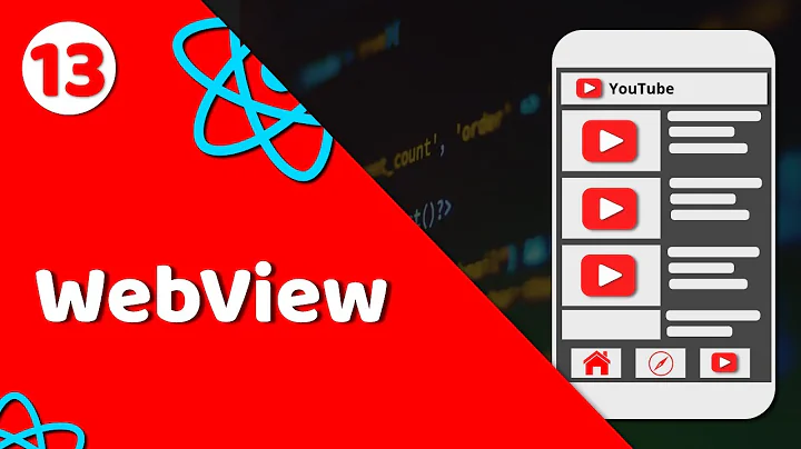 #13 WebView in React Native | working on video player screen | YouTube clone | React Native tutorial