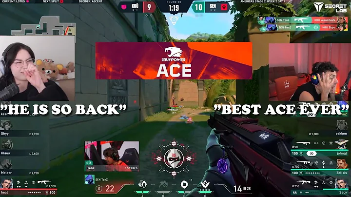 Kyedae & Tarik React to TenZ INSANE ACE Against KRU | SEN vs KRU