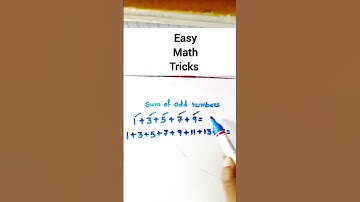 Easy math odd number addition trick #maths #tutorial #study #tricks #shorts #foryou #beginners