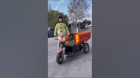 electric 3-wheeler truck, one machine for multiple uses saves time effort labor and manpower #elect🚜