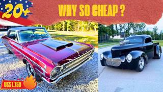 20 Cheap Classic Cars For Sale by Owner today