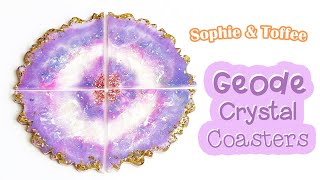 Resin Geode Coasters│Sophie & Toffee Subscription Box February 2020