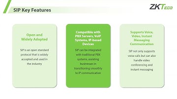 SIP Protocol and ZKTeco Video Intercom Solutions  ZKTeco Open Training Series