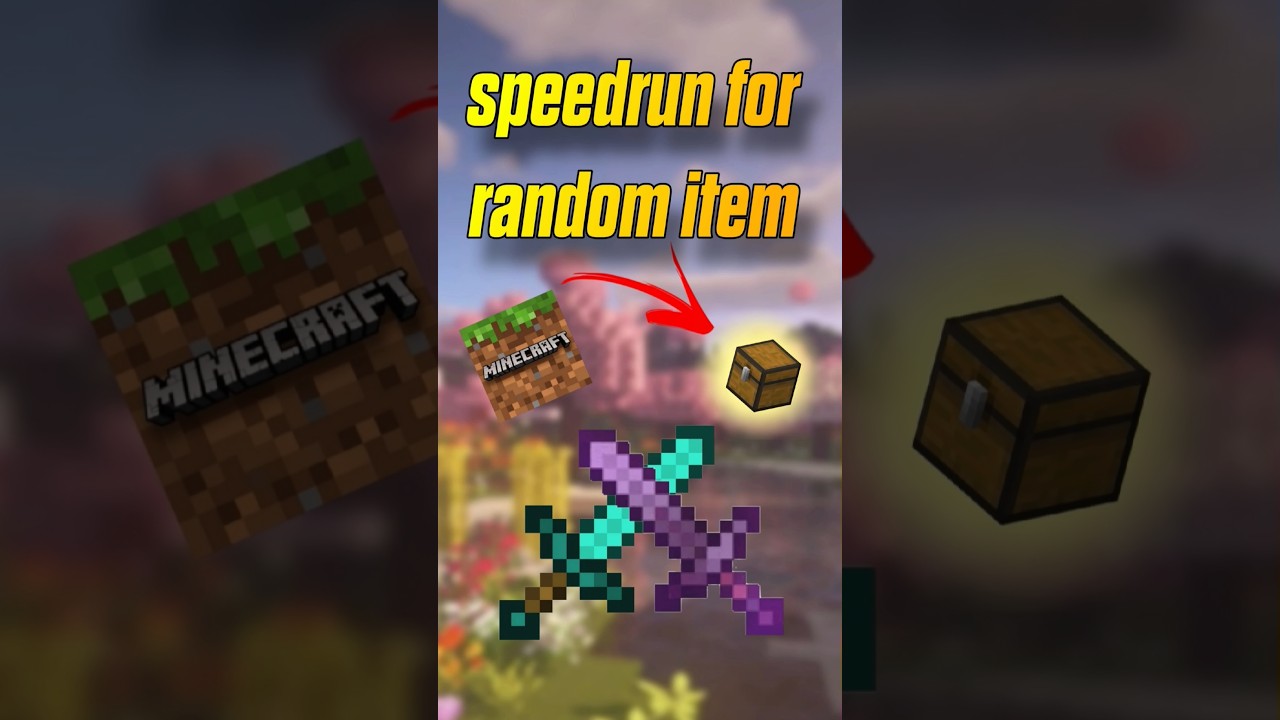 Speedrun Random Item Part 15 (chest) #speedrun #minecraft #shorts