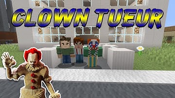 LE CLOWN TUEUR CACHÉ ! 🤡 COURT METRAGE MINECRAFT HORREUR RP ! PS4 FR