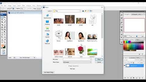 COMPUTER CLASS 7th : Chapter -5 Adobe Photoshop ||Creating a file, Inserting a image || Part 2