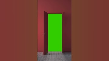 Door Opening Green Screen Video Copyright free #greenscreen  #shorts